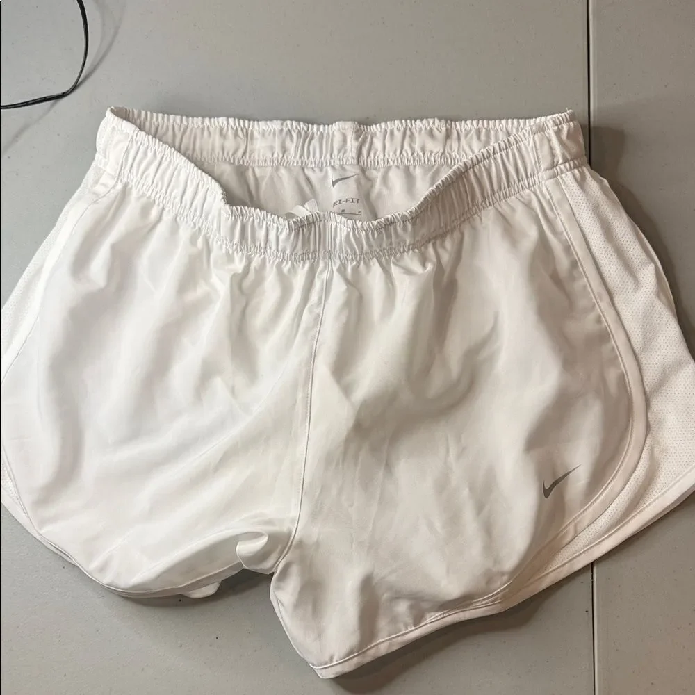Nike Women's White Athletic Temp Shorts